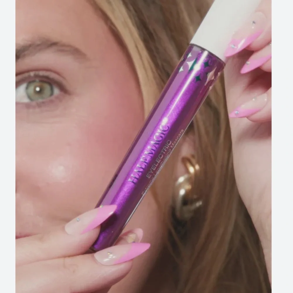 Half Magic Eyelectric Lengthening Tubing Mascara in Violet Acts Purple BNIB